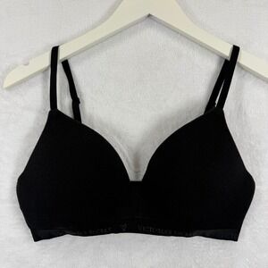 Victoria's Secret Black T Shirt Lightly Lined Wireless Bra 34C